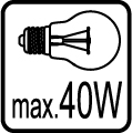 Maximálny príkon pri klasickej žiarovke 40W