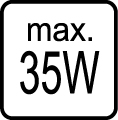 Maximálny príkon 35W