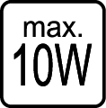 Maximálny príkon 10W