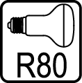 Žiarovka reflektorová R80