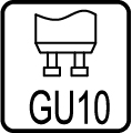 Typ objímky / pätice GU10