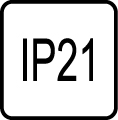 IP 21 - Stupeň IP ochrany svietidiel 