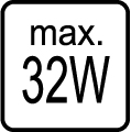 Maximálny príkon 32W