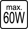 Maximální příkon 60W