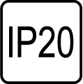 IP 20 - Stupeň IP ochrany svietidiel