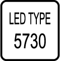 Typ LED čipu - SMD 5730 LED čip