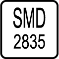 Typ LED čipu - SMD 2835 LED čip