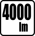 Svetelný tok v lumenoch - 4000lm Svetelný tok v lumenoch - 4000lm