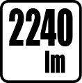 Svetelný tok v lumenoch - 2240 lm Svetelný tok v lumenoch - 2240 lm