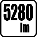 Svetelný tok v lumenoch - 5280 lm Svetelný tok v lumenoch - 5280 lm