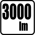 Svetelný tok v lumenoch - 3000 lm Svetelný tok v lumenoch - 3000 lm