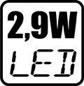 Príkon LED 2,9W