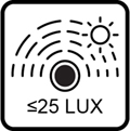 Nastavnie senzora pre intenzitu svetla 0-25LUX