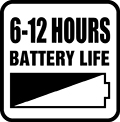 Životnosť batérie 6-12 hod