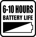 Životnosť batérie 6-10 hod