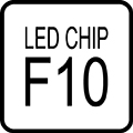 Typ LED čipu - F10 LED čip