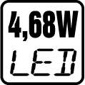 Príkon LED 4,68W