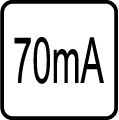 Spotreba el.prúdu - 70mA