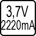 Určené pre napájanie zo solárneho panela 3,7V,2200A