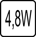 Príkon LED 4,8 W